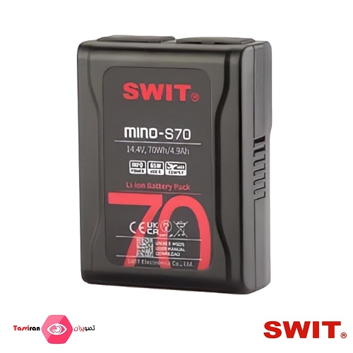 باطریSWIT---سری-V-مانت-مینی--MINO-S70-70Wh-Pocket-V-mount